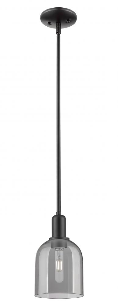 Bella - 1 Light - 6 inch - Matte Black - Stem hung - Mini Pendant
