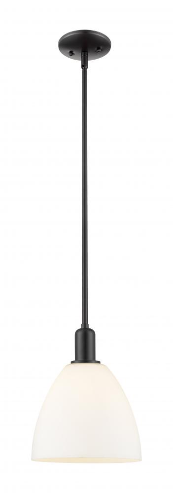Bristol - 1 Light - 9 inch - Matte Black - Stem hung - Mini Pendant