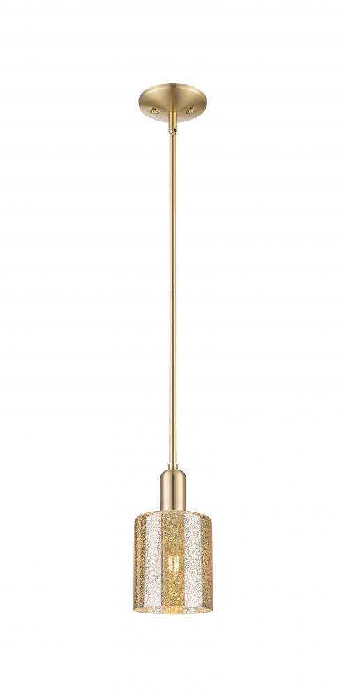 Cobbleskill - 1 Light - 5 inch - Champagne Bronze - Stem hung - Mini Pendant