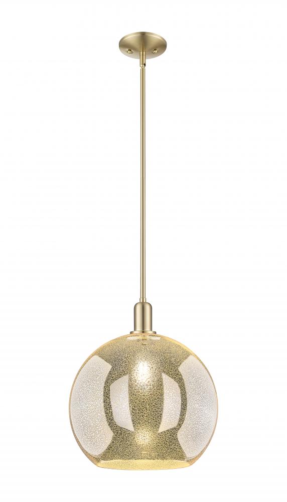 Athens - 1 Light - 14 inch - Champagne Bronze - Stem hung - Mini Pendant