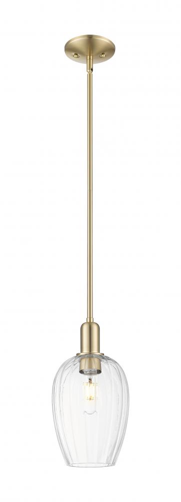 Preston Flute - 1 Light - 6 inch - Champagne Bronze - Mini Pendant