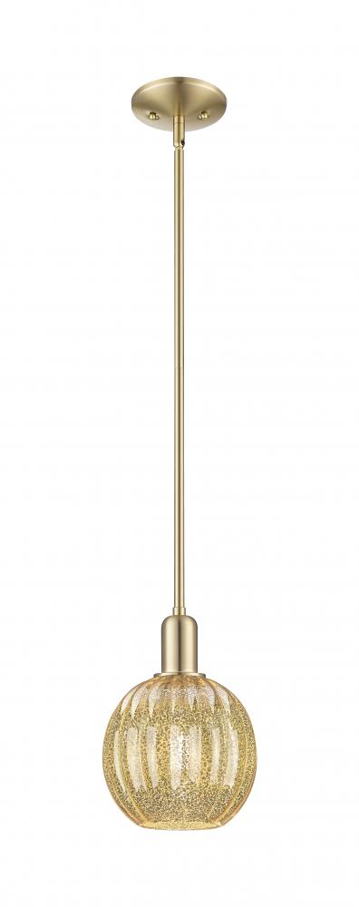 Preston Globe - 1 Light - 6 inch - Champagne Bronze - Mini Pendant