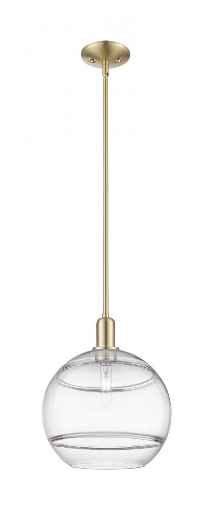Rochester - 1 Light - 12 inch - Champagne Bronze - Stem hung - Mini Pendant
