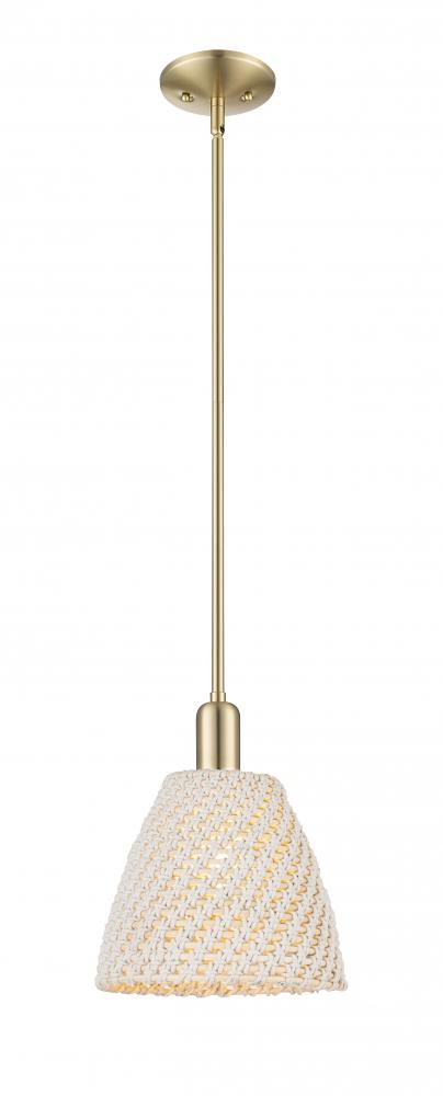 Bristol Natural - 1 Light - 6 inch - Champagne Bronze - Mini Pendant