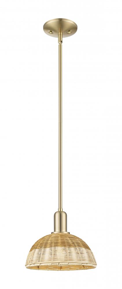 Natural Ballston Dome - 1 Light - 6 inch - Champagne Bronze - Mini Pendant