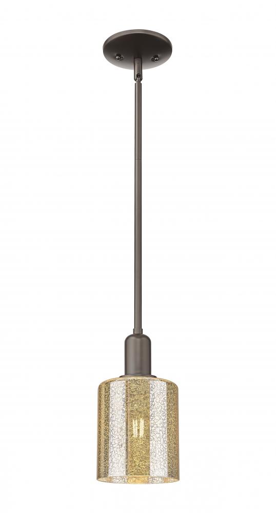 Cobbleskill - 1 Light - 5 inch - Oil Rubbed Bronze - Stem hung - Mini Pendant