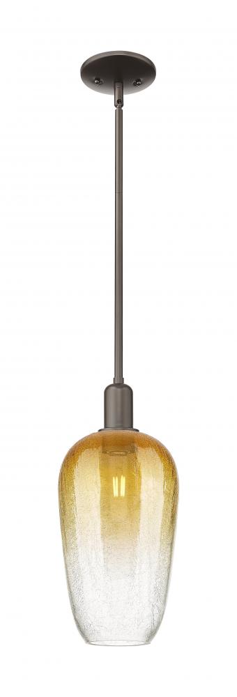 Brookhaven Flute - 1 Light - 6 inch - Oil Rubbed Bronze - Mini Pendant