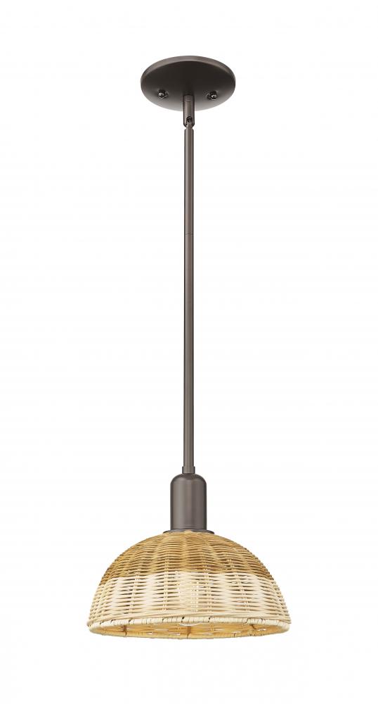 Natural Ballston Dome - 1 Light - 6 inch - Oil Rubbed Bronze - Mini Pendant