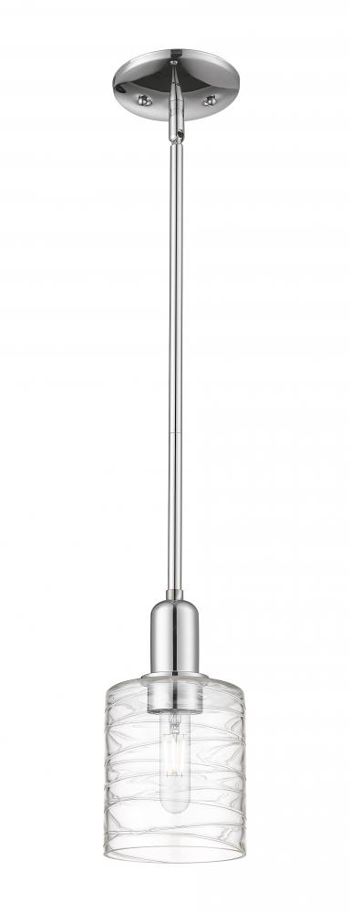 Cobbleskill - 1 Light - 5 inch - Polished Chrome - Stem hung - Mini Pendant