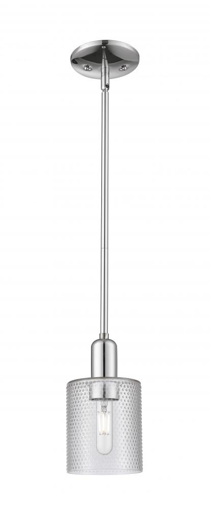 Cobbleskill - 1 Light - 5 inch - Polished Chrome - Stem hung - Mini Pendant