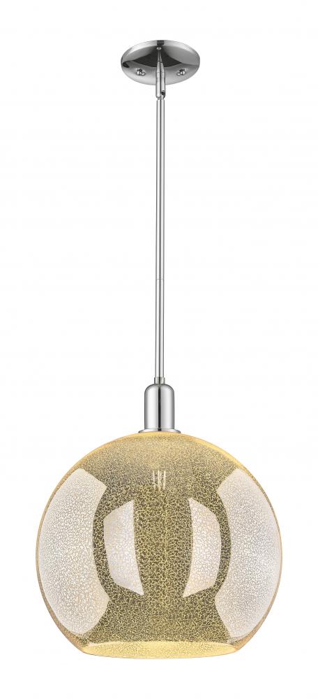 Athens - 1 Light - 14 inch - Polished Chrome - Stem hung - Mini Pendant