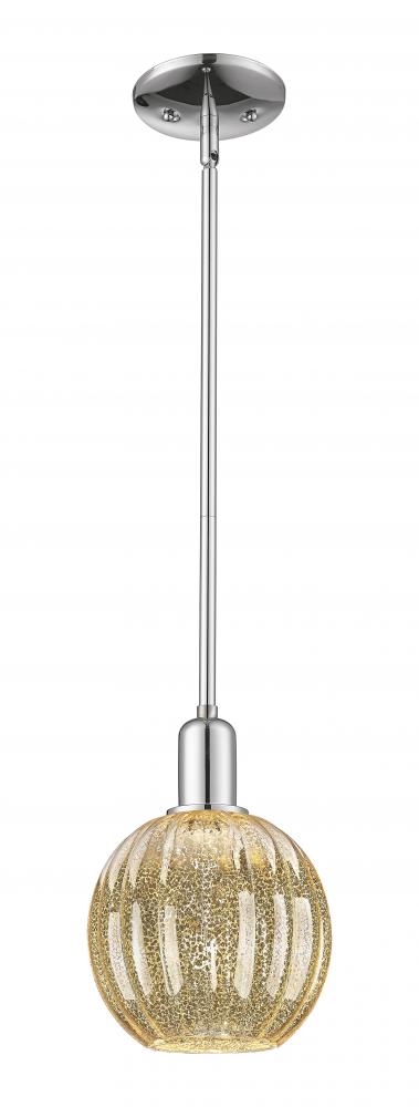 Preston Globe - 1 Light - 6 inch - Polished Chrome - Mini Pendant