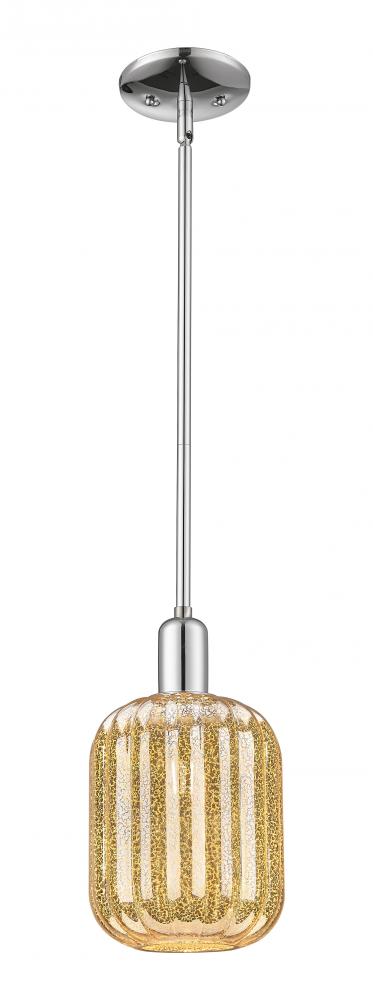 Preston Cylinder - 1 Light - 6 inch - Polished Chrome - Mini Pendant