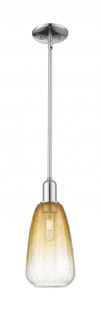 Brookhaven Almond - 1 Light - 6 inch - Polished Chrome - Mini Pendant
