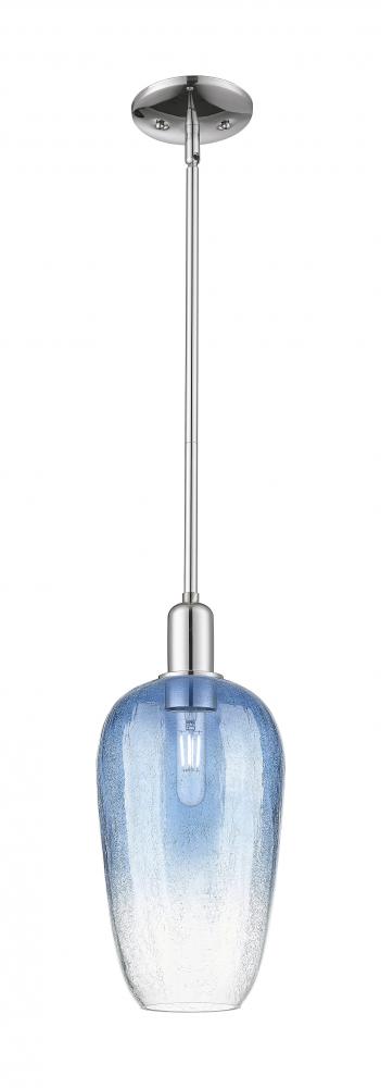 Brookhaven Flute - 1 Light - 6 inch - Polished Chrome - Mini Pendant