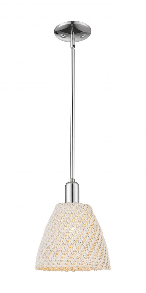 Bristol Natural - 1 Light - 6 inch - Polished Chrome - Mini Pendant