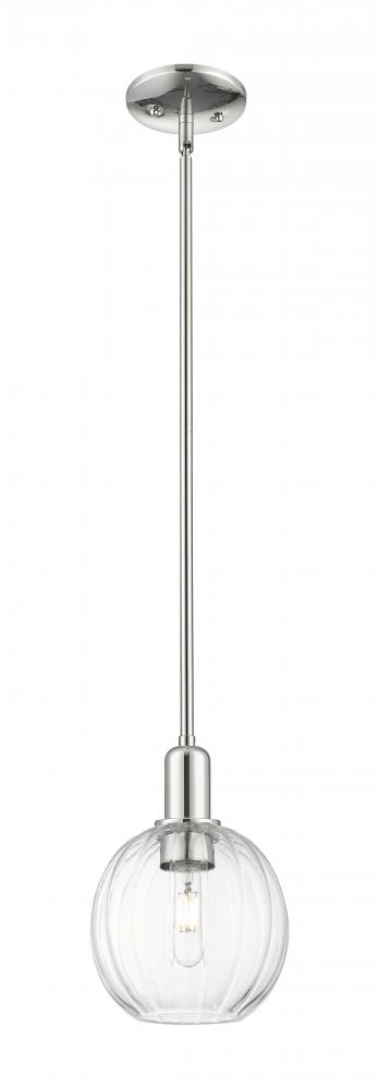 Preston Globe - 1 Light - 6 inch - Polished Nickel - Mini Pendant