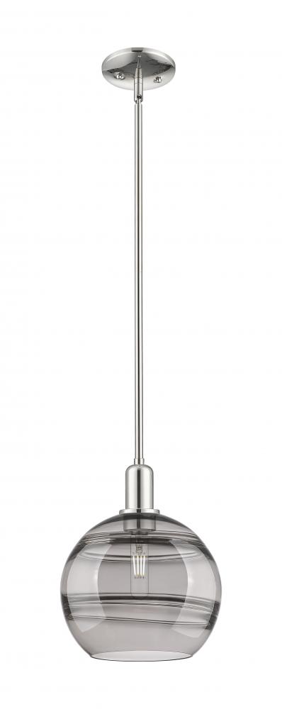 Rochester - 1 Light - 10 inch - Polished Nickel - Stem hung - Mini Pendant