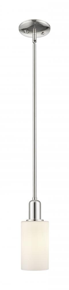 Clymer - 1 Light - 4 inch - Polished Nickel - Stem hung - Mini Pendant