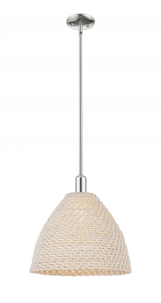 Bristol Natural - 1 Light - 6 inch - Polished Nickel - Mini Pendant