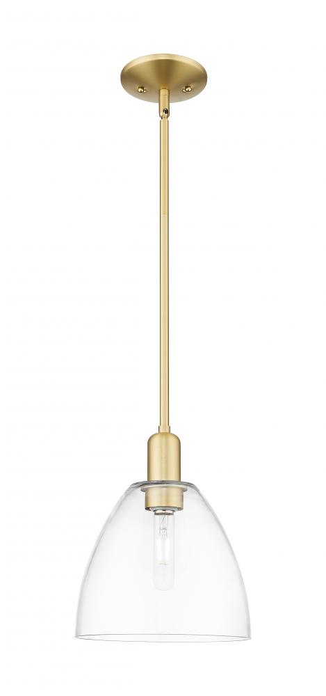 Bristol - 1 Light - 9 inch - Satin Gold - Stem hung - Mini Pendant