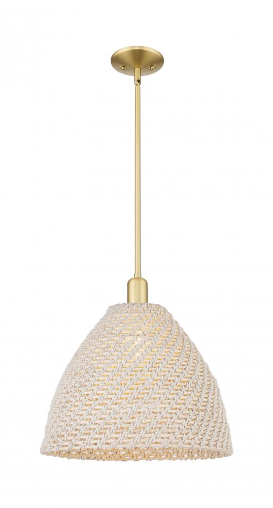 Bristol Natural - 1 Light - 6 inch - Satin Gold - Mini Pendant