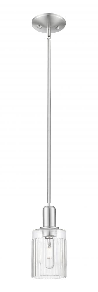 Hadley - 1 Light - 5 inch - Brushed Satin Nickel - Stem hung - Mini Pendant