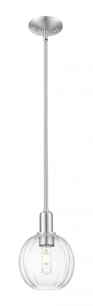 Preston Globe - 1 Light - 6 inch - Brushed Satin Nickel - Mini Pendant