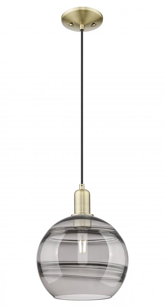 Rochester - 1 Light - 10 inch - Brushed Satin Nickel - Stem hung - Mini Pendant