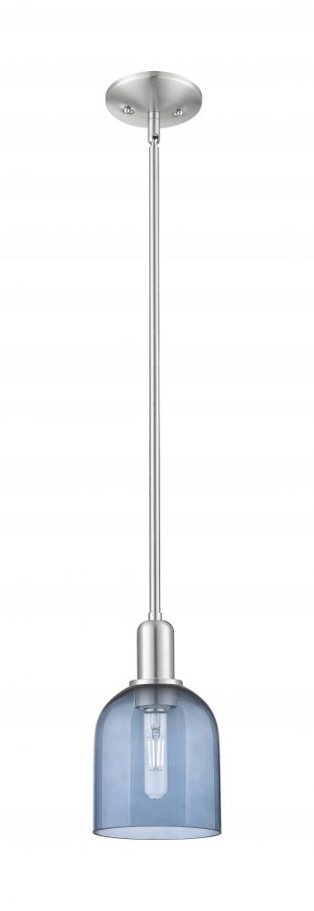 Bella - 1 Light - 6 inch - Brushed Satin Nickel - Stem hung - Mini Pendant