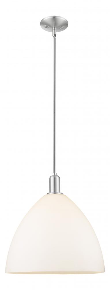 Bristol - 1 Light - 16 inch - Brushed Satin Nickel - Stem hung - Mini Pendant