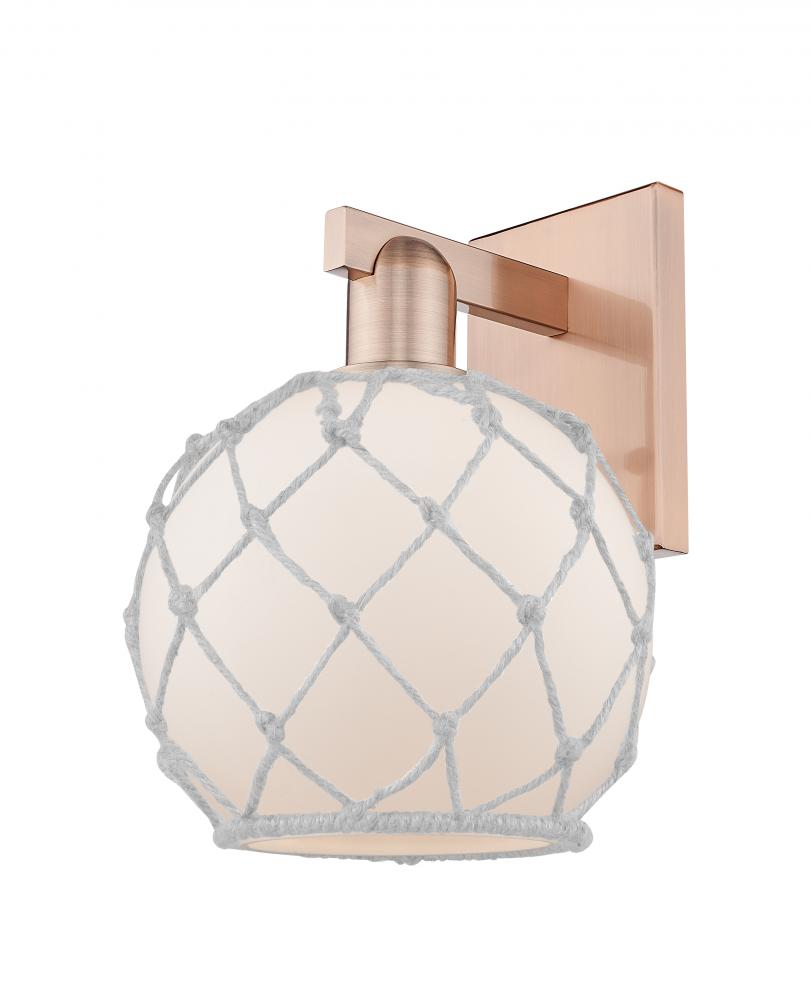 Farmhouse Rope - 1 Light - 8 inch - Antique Copper - Sconce