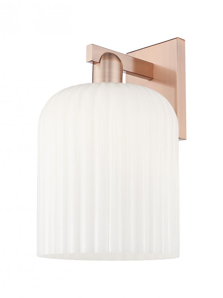 Bridal Veil - 1 Light - 8 inch - Antique Copper - Sconce