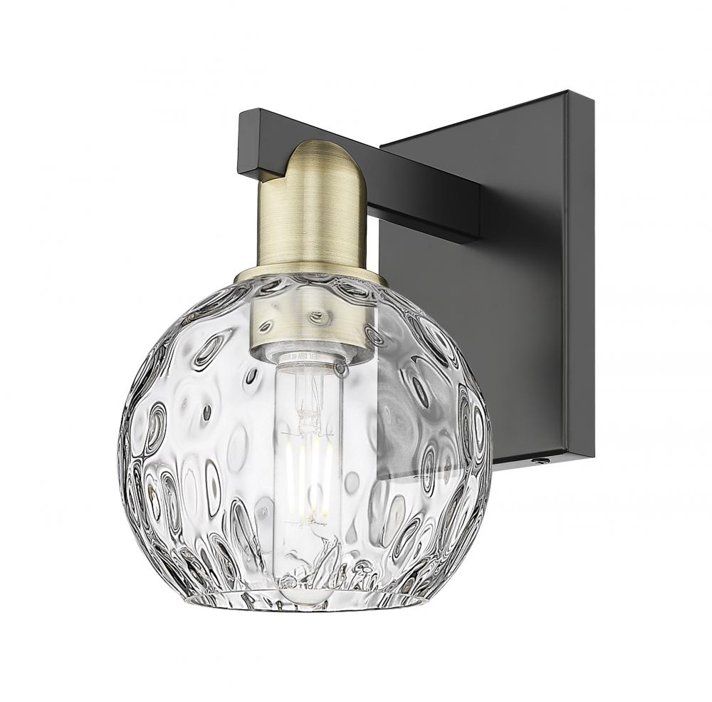 Athens Water Glass - 1 Light - 6 inch - Black Antique Brass - Sconce