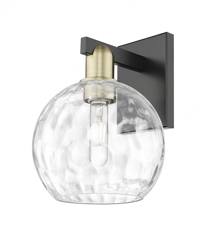 Athens Water Glass - 1 Light - 8 inch - Black Antique Brass - Sconce