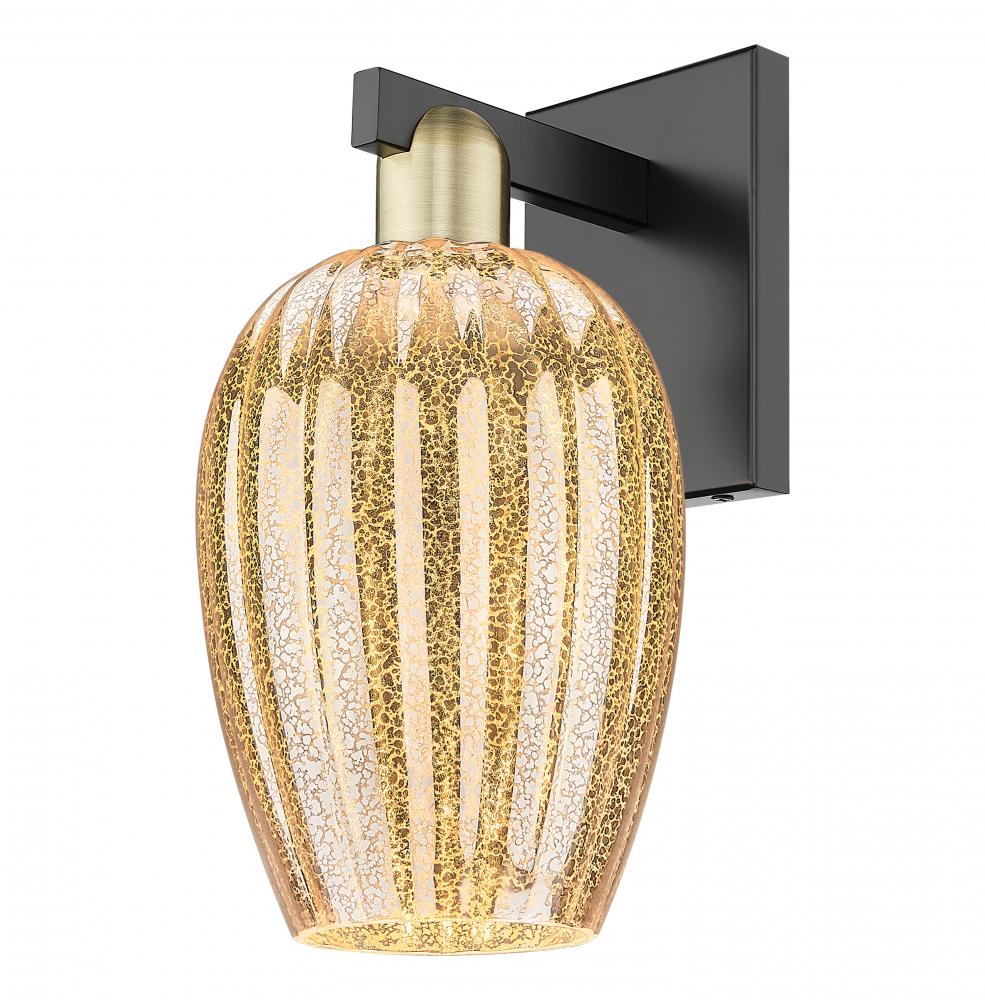 Preston Flute - 1 Light - 6 inch - Black Antique Brass - Sconce