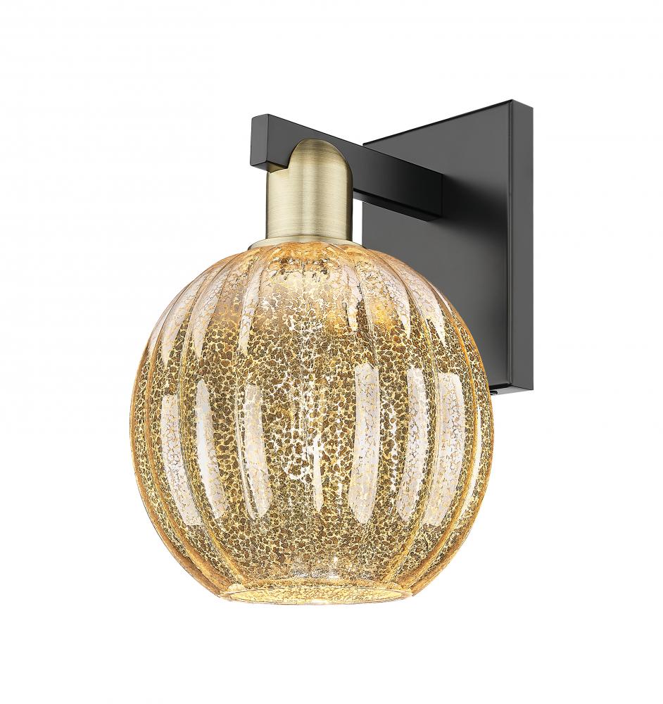 Preston Globe - 1 Light - 6 inch - Black Antique Brass - Sconce