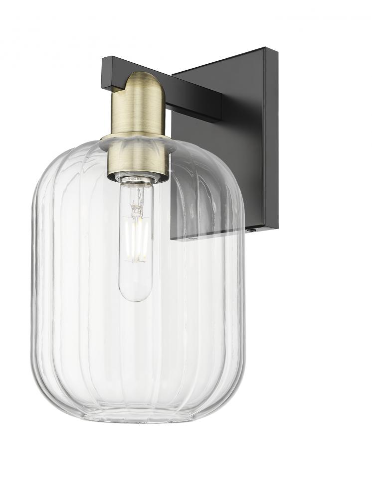 Preston Cylinder - 1 Light - 6 inch - Black Antique Brass - Sconce