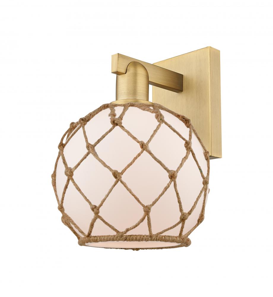 Farmhouse Rope - 1 Light - 8 inch - Brushed Brass - Sconce