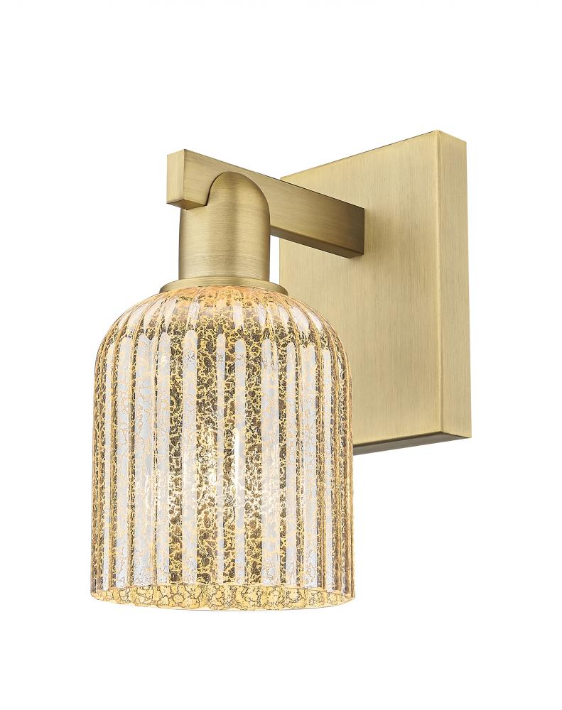 Bridal Veil - 1 Light - 6 inch - Brushed Brass - Sconce