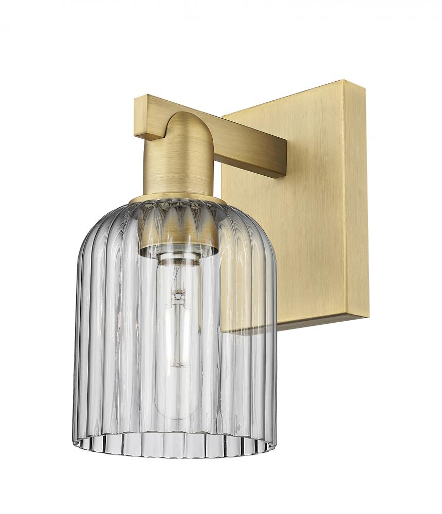 Bridal Veil - 1 Light - 6 inch - Brushed Brass - Sconce