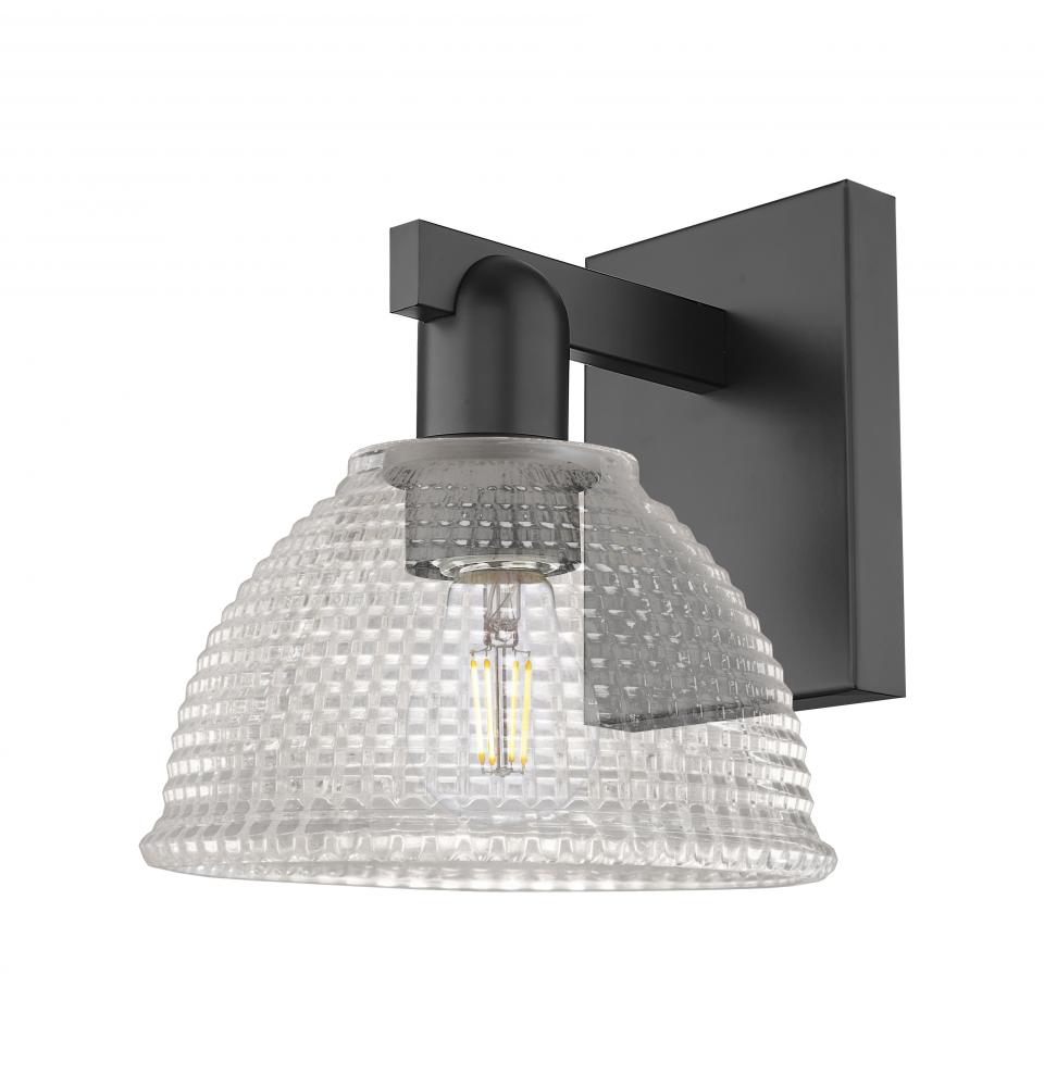 Arietta - 1 Light - 8 inch - Matte Black - Sconce