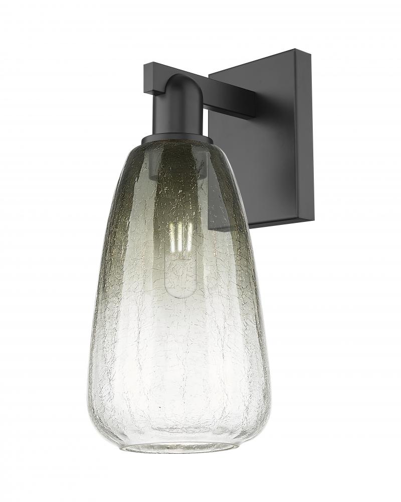 Brookhaven Almond - 1 Light - 6 inch - Matte Black - Sconce