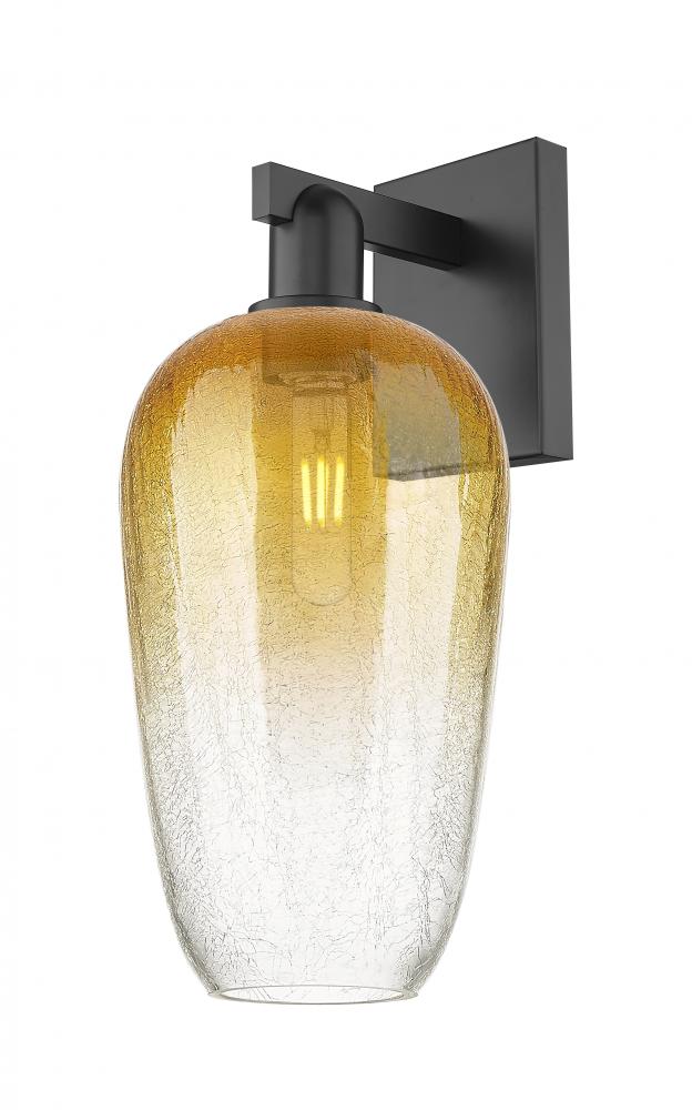 Brookhaven Flute - 1 Light - 6 inch - Matte Black - Sconce