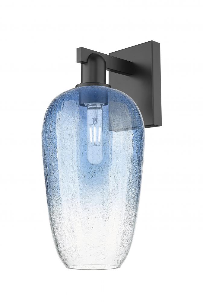 Brookhaven Flute - 1 Light - 6 inch - Matte Black - Sconce