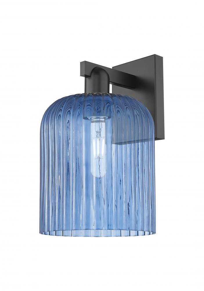 Bridal Veil - 1 Light - 8 inch - Matte Black - Sconce