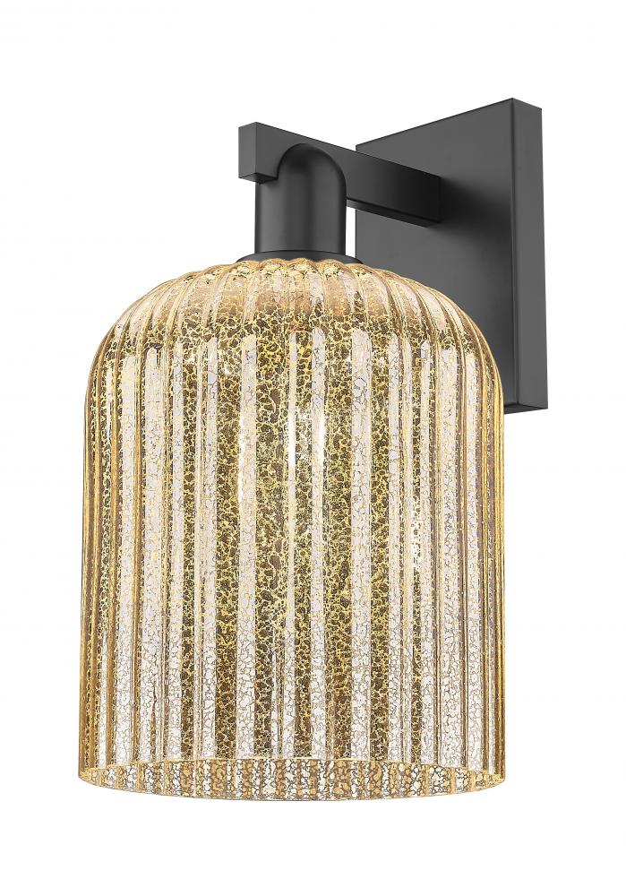 Bridal Veil - 1 Light - 8 inch - Matte Black - Sconce