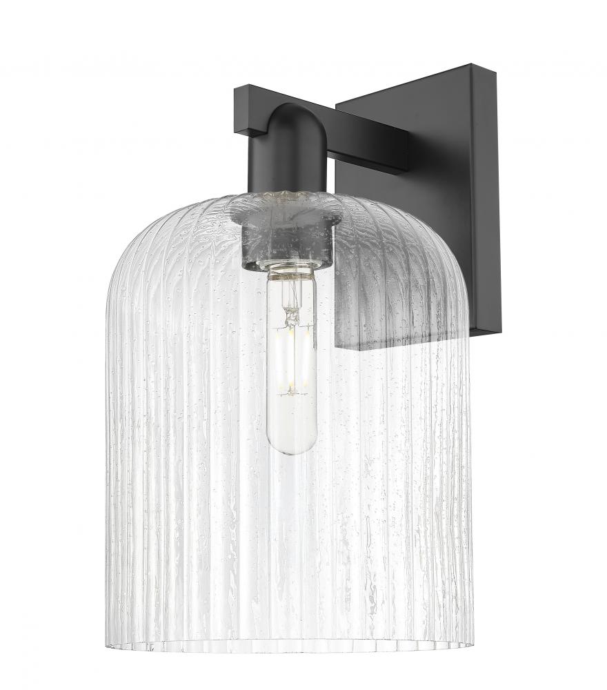 Bridal Veil - 1 Light - 8 inch - Matte Black - Sconce