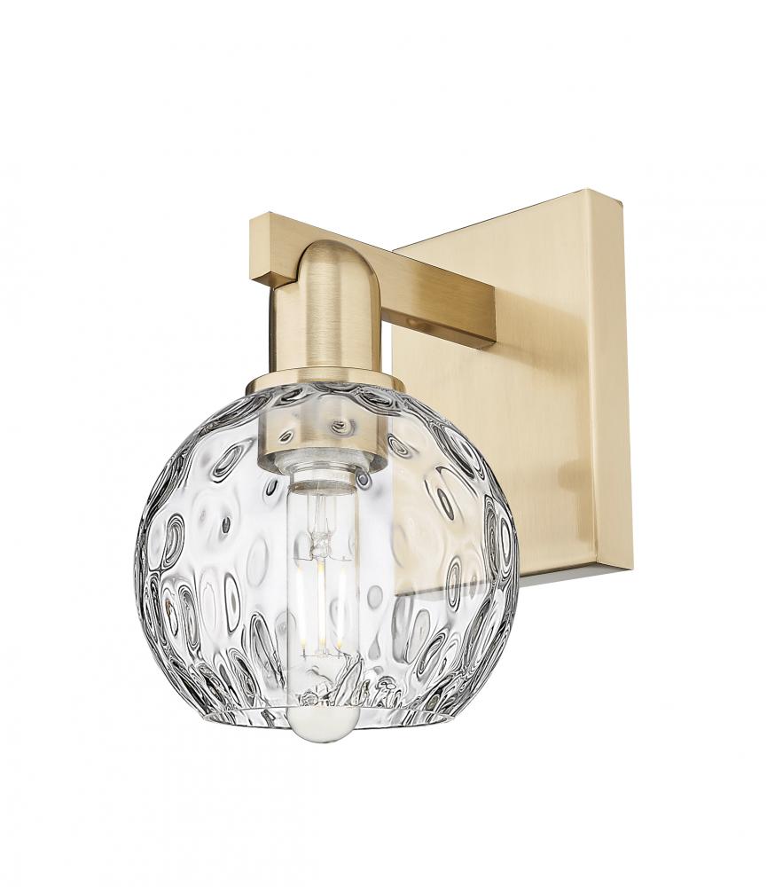 Athens Water Glass - 1 Light - 6 inch - Champagne Bronze - Sconce