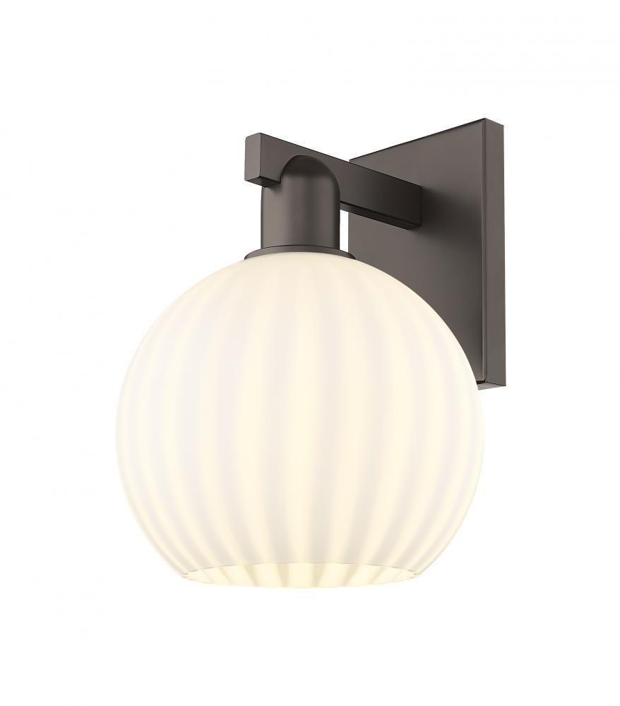 White Venetian - 1 Light - 8 inch - Oil Rubbed Bronze - Sconce